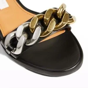 関税.送料込 STELLA MCCARTNEY Falabellaチェーン付サンダル Stella McCartney】Falabella チェーン スライドサンダル